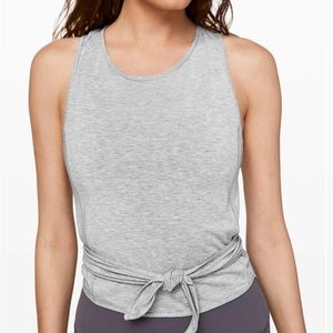 LULULEMON turn to tie tank grey size 2
